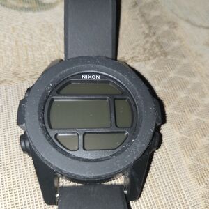 Mens Nixon Black Digital Smartwatch "Needs Battery"